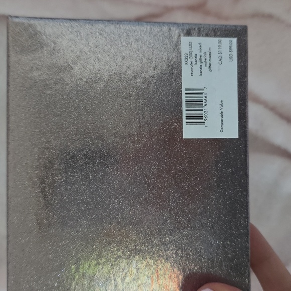 Kate Spade Kenzie Glitter Seawater Card Holder - Picture 6 of 6